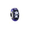 Night Sky Star Murano Glass Bracelet Charm Women Bracelets 791662CZ