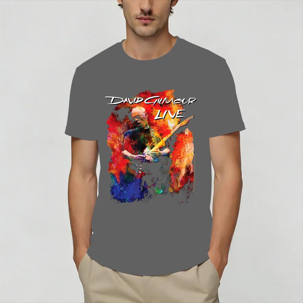 David Gilmours Unisex T Shirt Funny Tees Short Sleeve Round Neck TShirts Cotton Printing Clothing