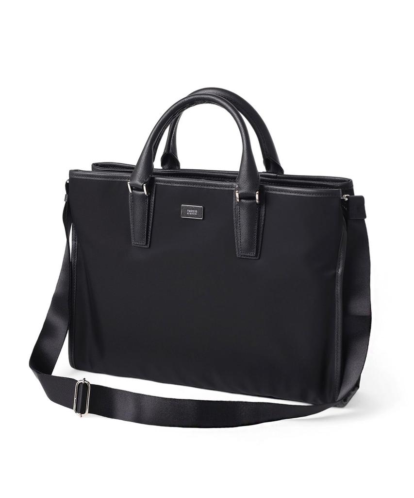 Takeo Kikuchi Rover Business-Tasche, A4-Format, Passt für 13-Zoll-Laptop, Inklusive Schultergurt, Nein. 781511, Schwarz