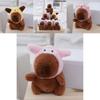 Adorable Capybara Plush Toy Bag Charm Soft Stuffed Animal Doll With Cute Design