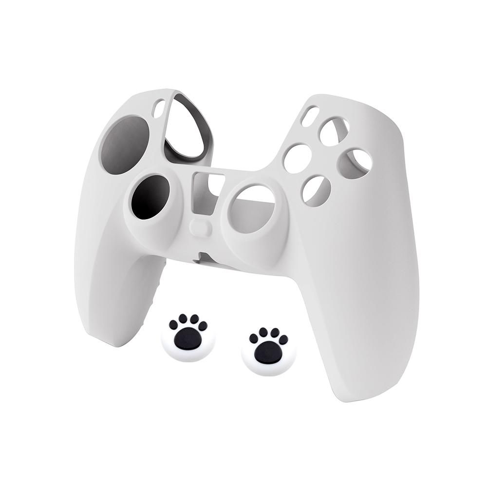 For PS5 Silicone Soft Cover Case Comfortable Hand Feeling Controller Holder Skin Shell Protector For Playstation5 Gamepad Case