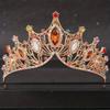 Baroque Crystal Tiaras and Crown Rhinestone Prom Diadem Headband for Women Bridal Wedding Hair Accessories Jewelry Crown Tiara