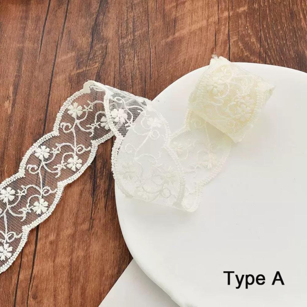 

5 Yards Pure Cotton Sewing Trim White Flowers Multi-size Decor Ribbon Lace Trim DIY Craft Accessory Lace Trim Ribbon Latin Dress