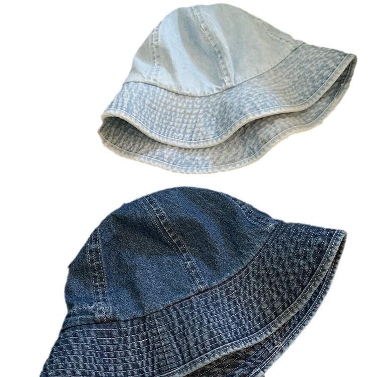 Stylish Denim Bucket Hat For Women With Embroidery Perfect For Spring And Summer Wear