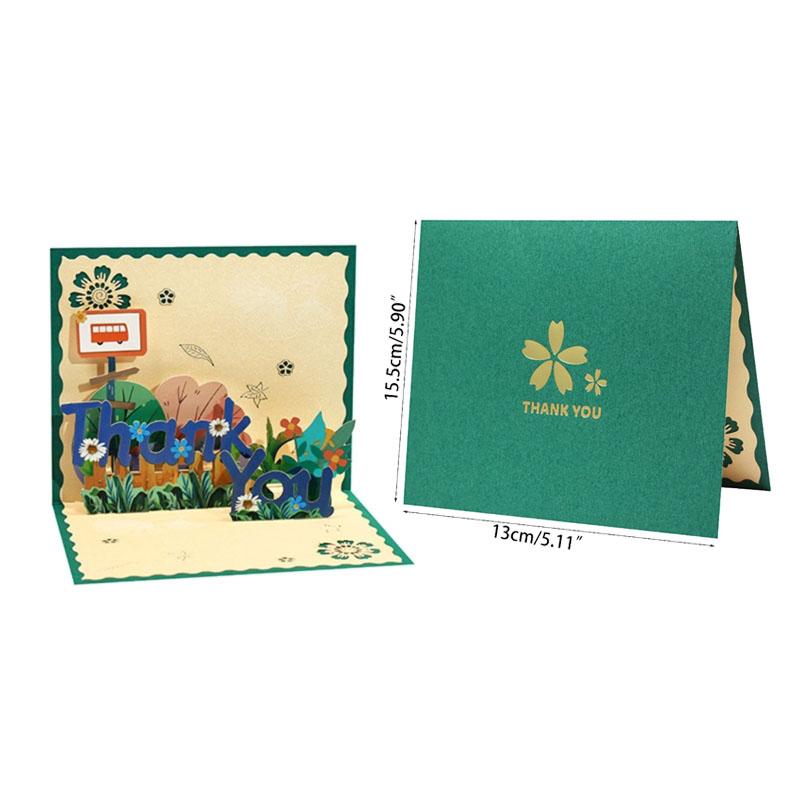 Handmade 3D Greeting Cards Cherry Blossom Basket Pop Up Card for Mother's Day Anniversary Valentine's Day Wedding Birthday Gifts