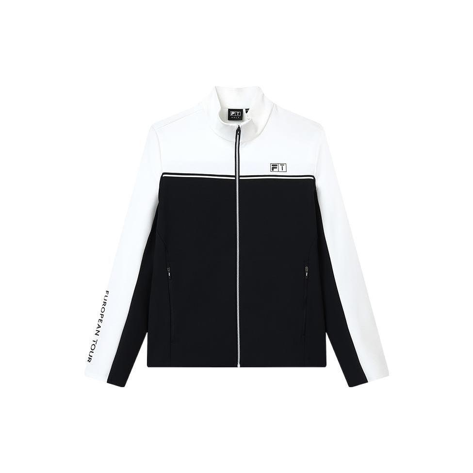 FILA Athletics Printed Logo Zip-Up Stand Collar Jacket Men jackets Legendary-Blue A11M215515F-NV XL