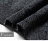 Men's Pure Wool Short-Sleeve Sweater - Lightweight, Half-High Neck Knitwear for Spring/Summer