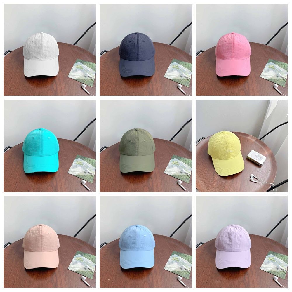 Anime Quick-Drying Baseball Cap Korean Style Peaked Cap Fashion Solid Color Sun Hat  Girl