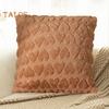 Throw Pillowcase 3D Heart Pattern Short Plush Hidden Zipper Closure Pillow Cover Bedroom Living Room Sofa New Year Party Decoration Cushion Cover