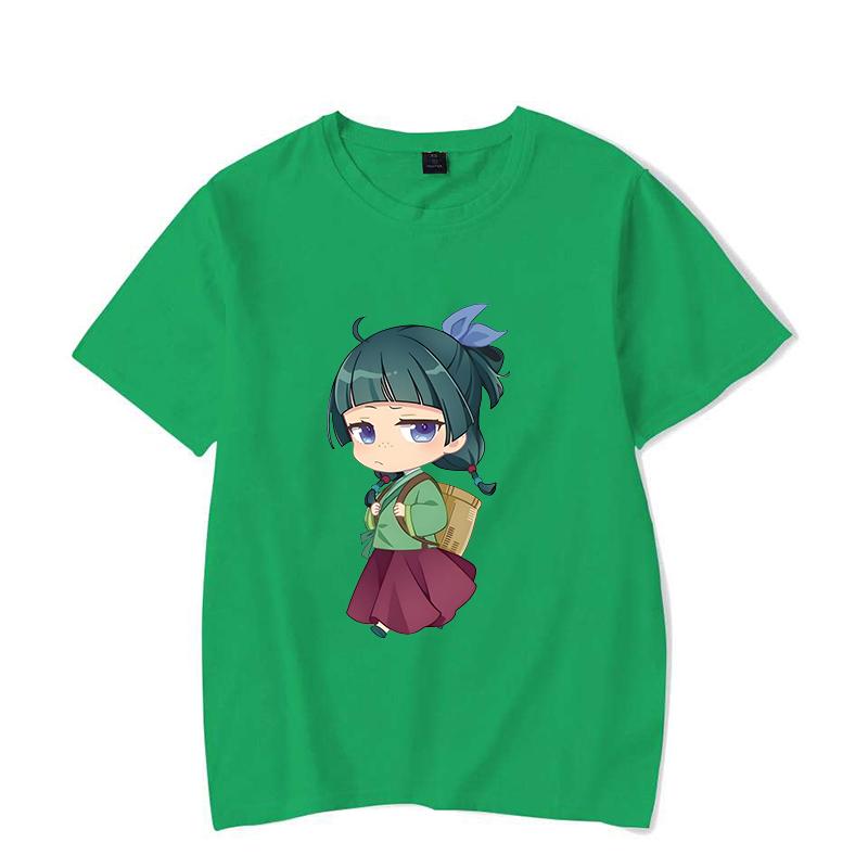 Hot Anime The Apothecary Diaries Printed T-shirts Cute Maomao Short Sleeve Shirts Women Men Summer Casual Round Neck Tee Shirts