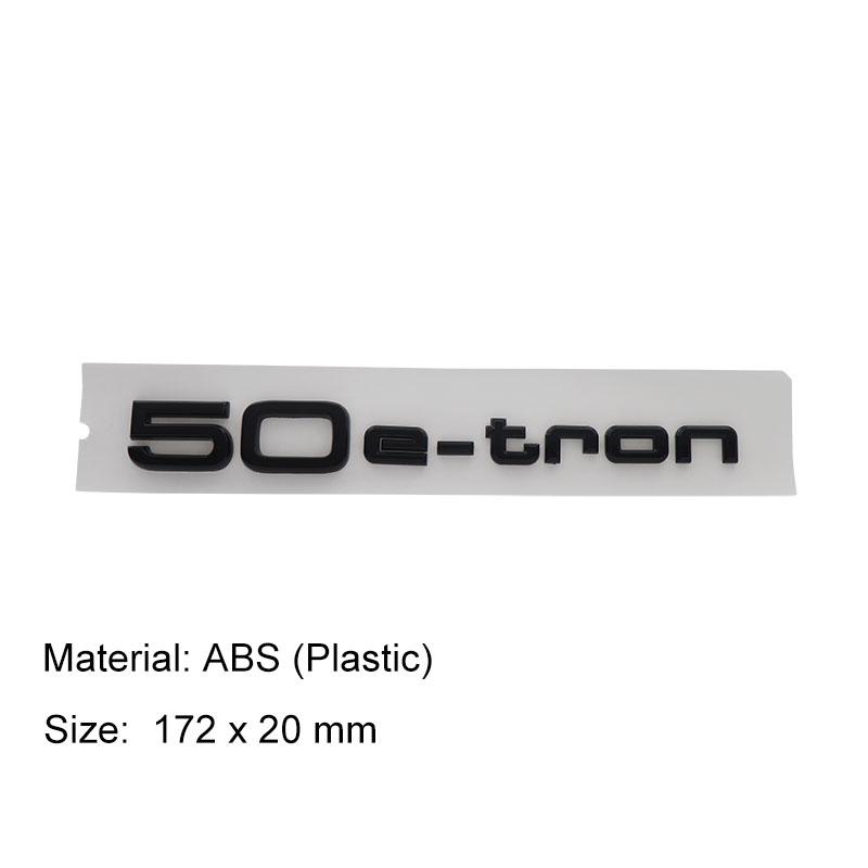 3D Premium 40 45 50 E-tron Letters for Q5 Q2L 40 45 50 Quattro Car Engine Hood Fender Trunk Tail Rear Decal Emblem Badge Sticker