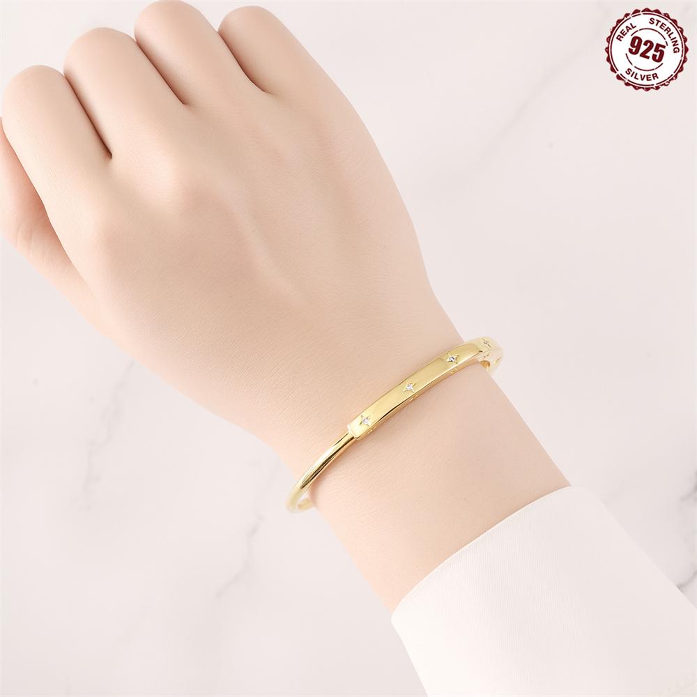 Minimalist Bracelet Unique Star Women Personality 925 Silver Bracelet Jewelry Accessory Valentine's Fine Gift Bracelet