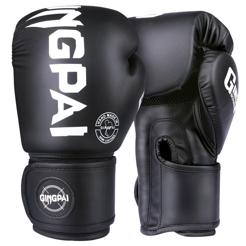 10-14 Oz Adult Kick Boxing Gloves PU Leather Muay Thai MMA Sanda Training Equipment For Men Women Free Fight