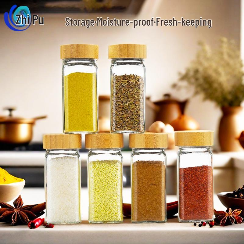 

Transparent Glass Kitchen Seasoning Jar with Sealed Lid for Convenient Storage 120ml (4oz) + Aluminum Lid прозорий