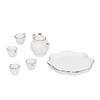 1:12   Tea Set Miniature Tea Cup Teapot Tray Decoration Kitchen Accessories