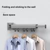 Wall-Mounted Foldable Aluminum Alloy Clothes Drying Rack Perfect for Balcony Bedroom Kitchen Living Room for Home