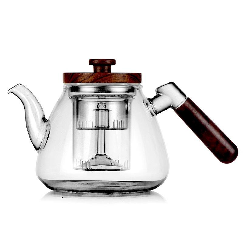 

Чайник из высокоборосиликатного стекла 1000 мл, для приготовления и запаривания, двойного назначения, стеклянный чайник, чайник, чайник с ситечком, чайная посуда