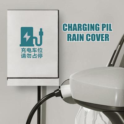 EV Charger Station Rain Cover Charging Pile Protector Waterproof For Car Columnar Protection Fabric With Sun Blocking For Yard