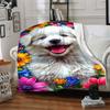 1PC Puppy Portrait Blanket, Throw For Sofa, Bed, Travel, Printing Blanket With Soft And Warm Fabric yy250918182
