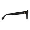 Louis Vuitton Engraved Logo Irregular Shape Sunglasses Unisex Sunglasses Black Z2063U