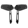 Motorcycle Safety Side Mirror ABS Reinforced Glass 360 Degree Adjustable Mounting Simple Install for Parking Assistance
