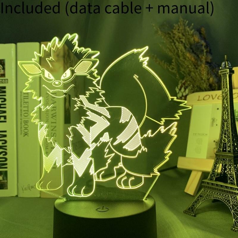 3d Characters Usb Night Light Touch Change Color Seven Colors Lamp Table