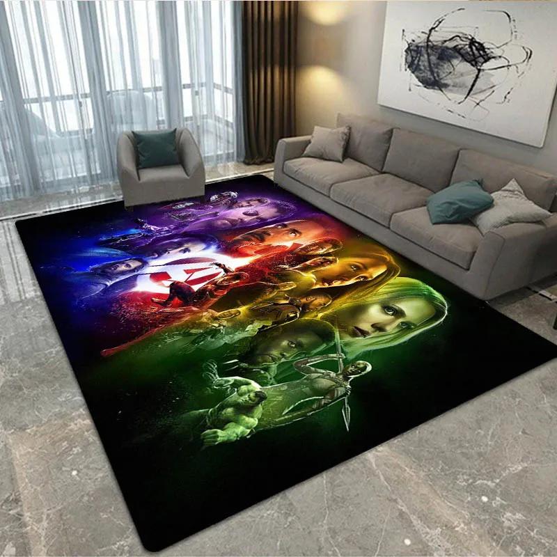 3D The Avengers Cartoon printed Carpet Living Room Bedroom Carpet Non-slip carpet home bedroom decor area rug Birthday Gift