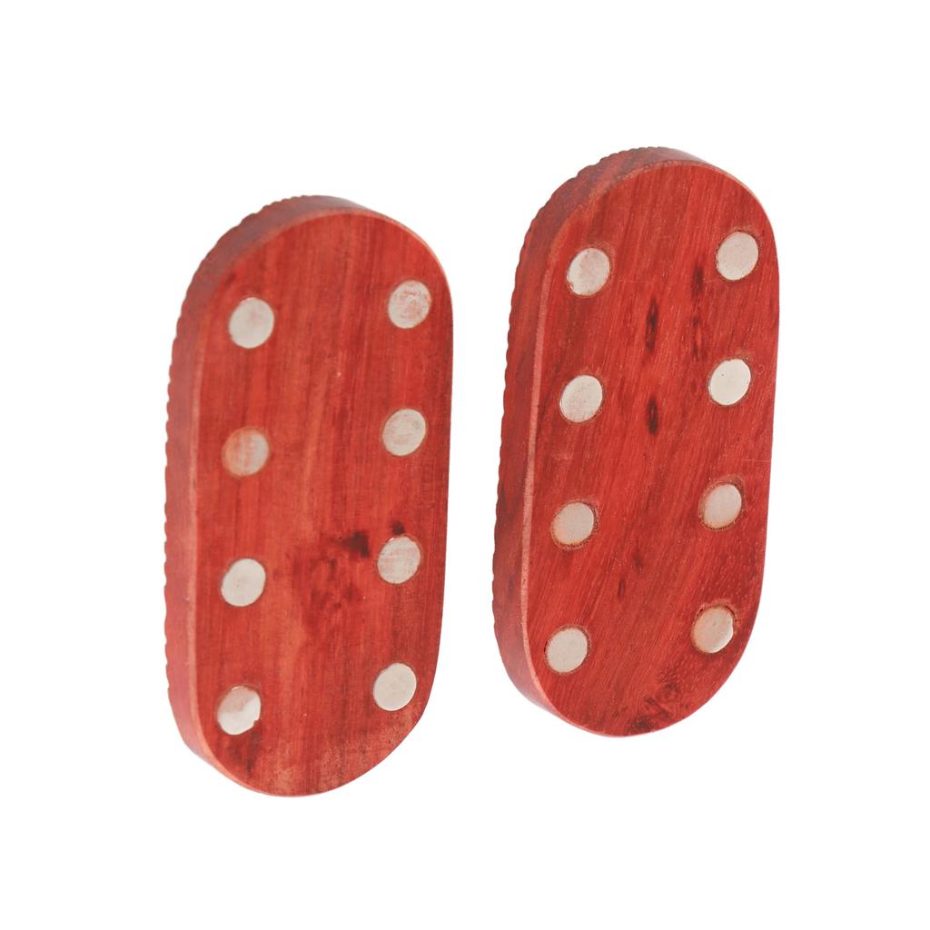 Fidget Slider Red Sandalwood Stress Relief Engraved Fingertip Fidget Slider Toy for Office