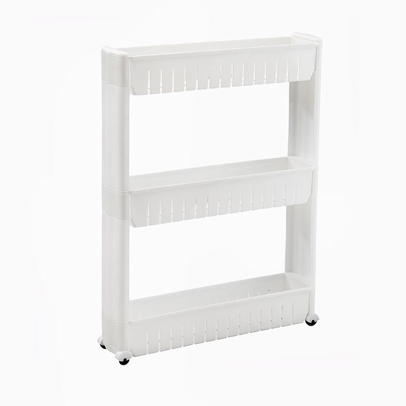 Compact Multi-Layer Mobile Storage Rack: Door Crevice, Dorm, Bedside, Bathroom