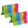 4-24Pcs Beach Towel Clips Chair Clips Towel Holderplastic Clothes Pegs Hanging Clip Clamps Yellowbluegreenred