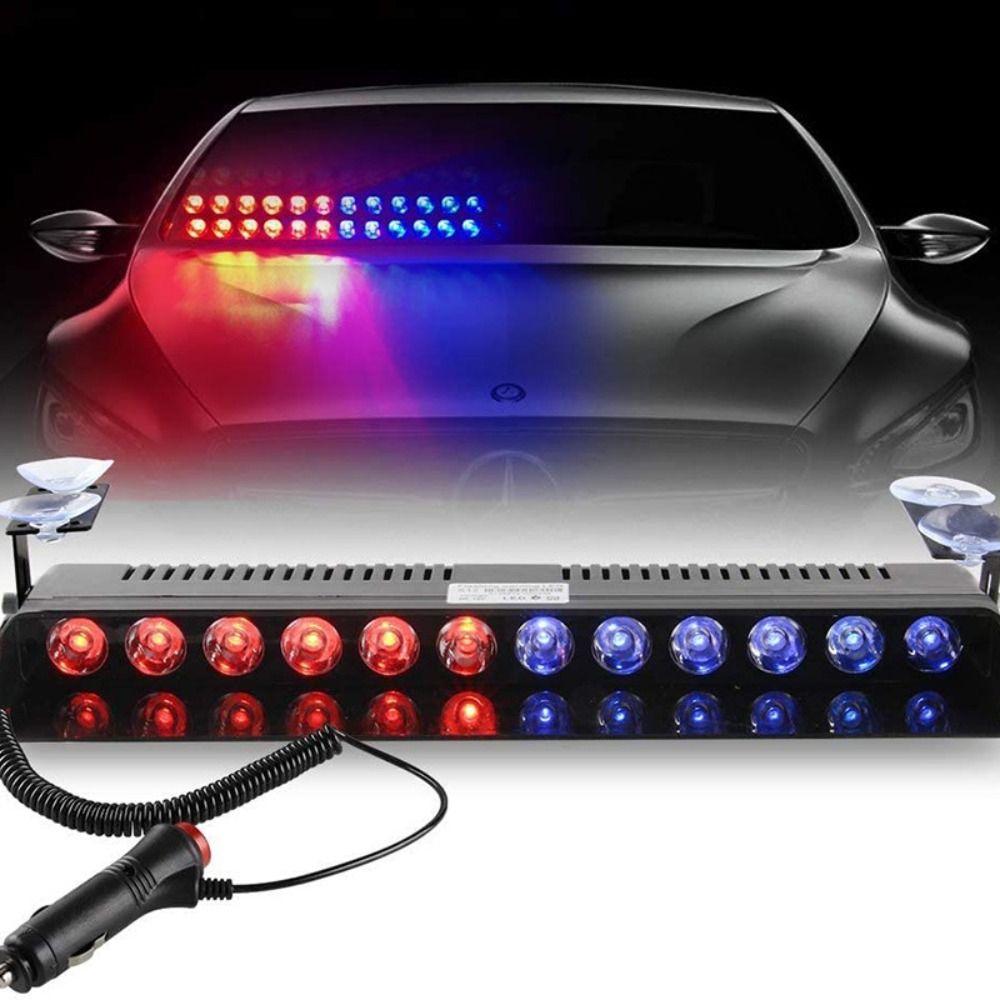 

Light 12 LED Warning light Car Strobe Flashing Lights Car LED Strobe Light Emergency Signal Lamps