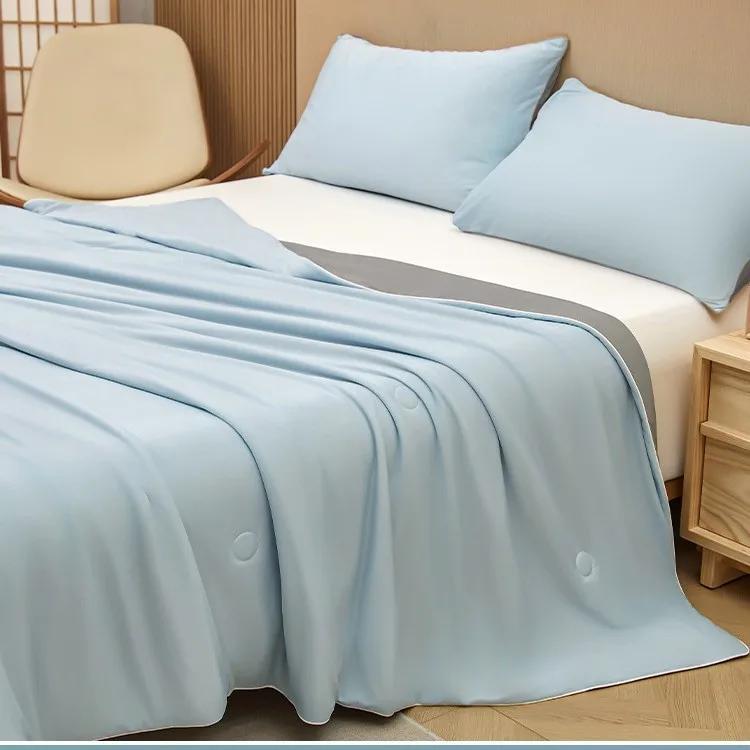 Class A Cool Ice Silk Towel Quilt Summer Thin Office Nap Blanket Sofa Blanket Summer Cool Air Conditioning Cover Blanket