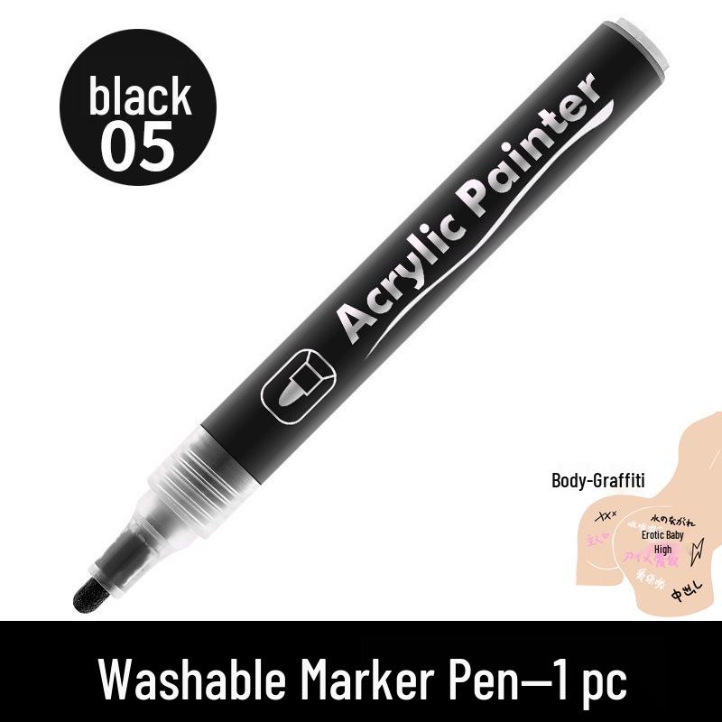 Couple's Erotic Graffiti Body Marker: DIY Erasable Pen for Intimate Body Art