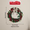Christmas Wreath Door Artificial Ornament for Front Xmas Decoration