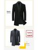 2025 Men's Wool Trench Coat: Autumn/Winter Mid-Length Business Casual