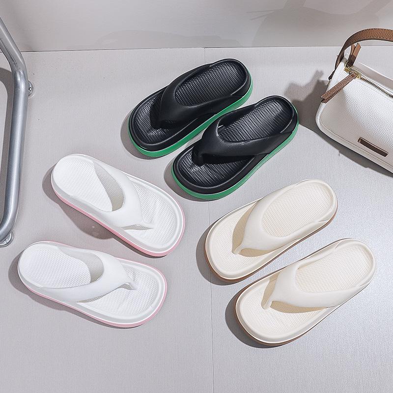 Damen Zehentrenner Beliebtes Design Schuhe 2025 Trend Plateau Lässige Sandalen Outdoor Rutschfeste Hausschuhe Einzigartige Merkmale Flache Sandalen