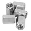 5PCS Hex Connection Nut M12 X 1.75 19 L30mm Stainless Steel Rustproof 6 Sides Long Rod Nut for Installation