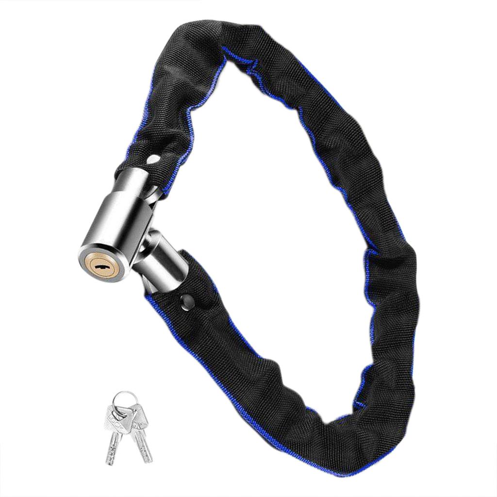 AntiTheft Thick Bicycles Lock Portable Outdoor Cycling Chain Lock Road Bike Safety Chain Lock With 2 Key Easy To Use