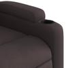 Massage Chair Dark Brown Fabric