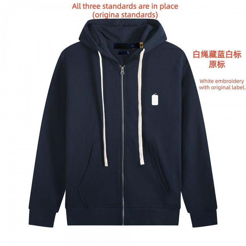 Mens Lightweight Hooded Cotton Sweatshirt Zip-Up Pullover Casual Sportswear Loose Fit