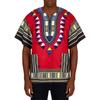 Traditionelles Dashiki-Hemd für Herren Afrikanischer Print Kurzarm Lockerer Schnitt Lässiges Tunika-Oberteil für den täglichen Gebrauch