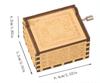 Wooden Hand Crank Music Box 8 Note Mechanism Harry Potter Theme Melody Vintage Craft Decoration Gift for Kids Adults Birthday