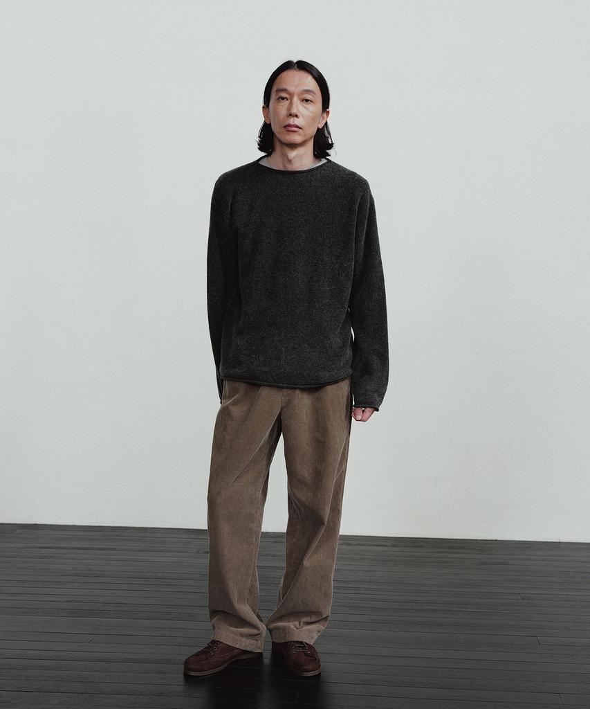 BLANKROOM Morris Roll Knit_Coal