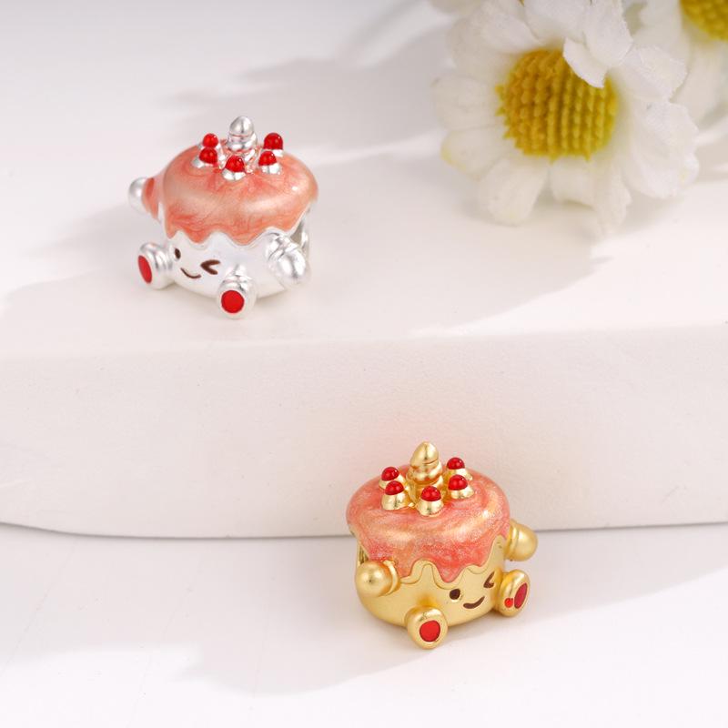 Sterling Silver Lucky Bead Jewelry for DIY Hand-Woven Crafts