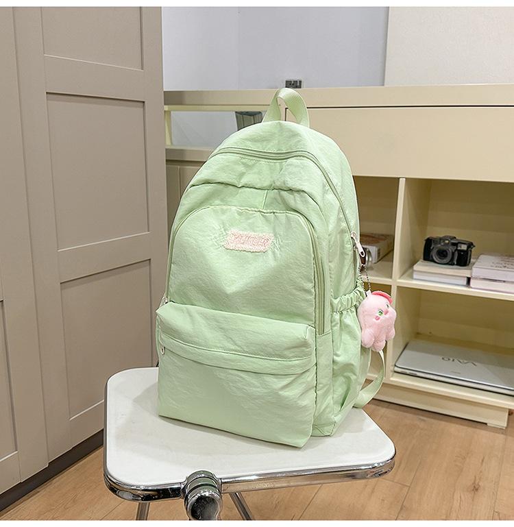 Schoolbag High Value Ins Style Schoolbag Female Junior High School Girl High School College Student Backpack Lightweight Simple Small Fresh Backpack