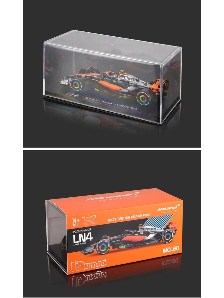 Bimeigao 1:43 McLaren MCL60 2023 F1 Racing Alloy Car Model