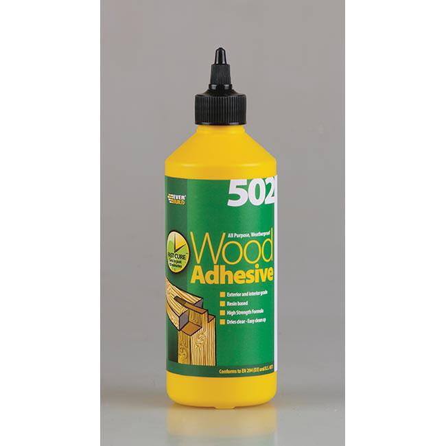 Everbuild 502 All Purpose Weatherproof Wood Adhesive 500ml