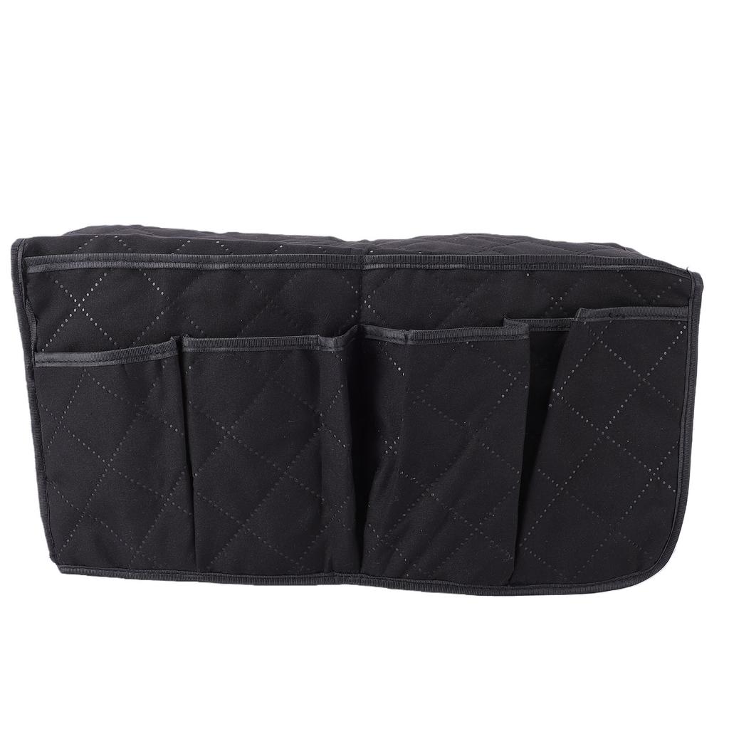 Sofa Arm Organizer 14 Pockets Multifunctional Peach Skin Fabric Couch Armchair Bedside Storage Pocket