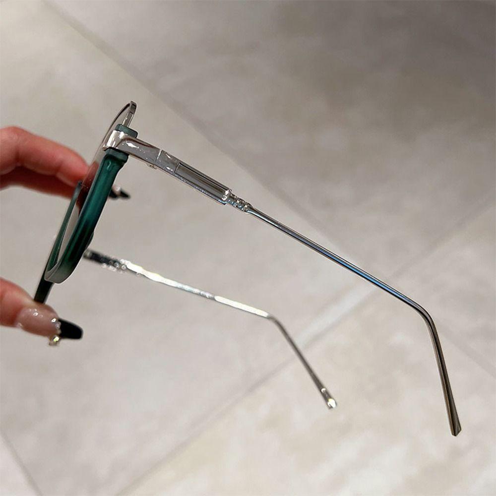 Half Square Frame Oversized Sunglasses Women Men Brand Design Fashion Shades Trendy UV400 Sun Glasses Trendy Ins Metal Eyewear