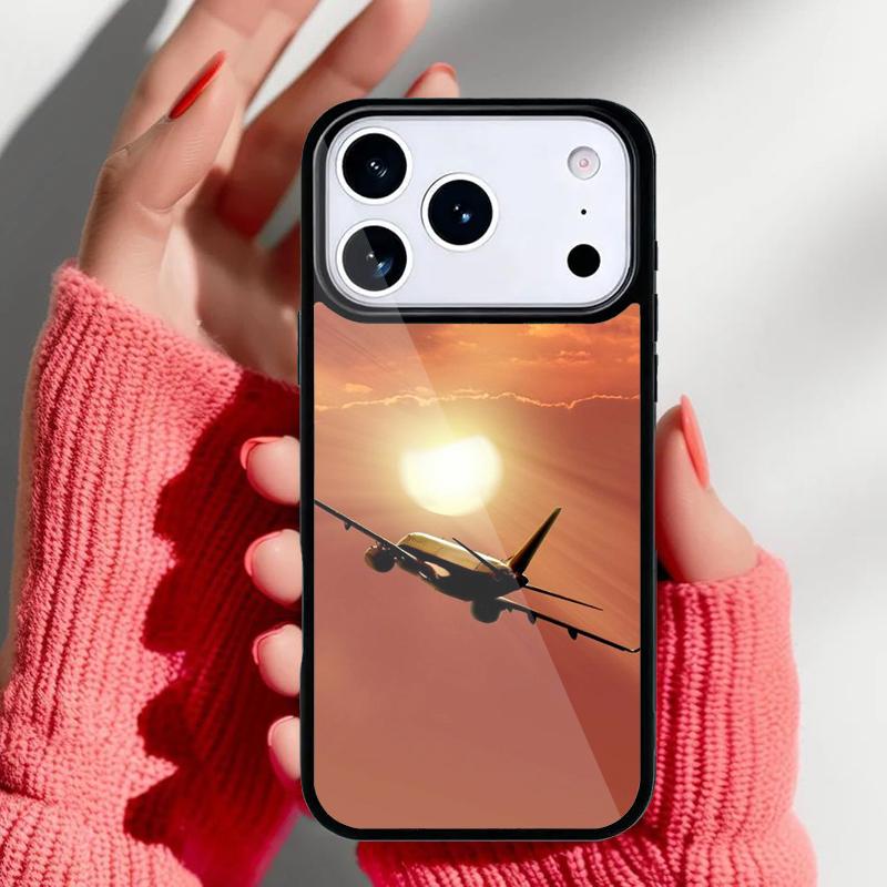 Airplane Plane Aircraft Phone Case for iPhone 17 16 15 14 13 Pro Max Back Cover for 12 11 Pro Coque